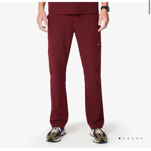 Men’s burgundy figs pants - Picture 3 of 4